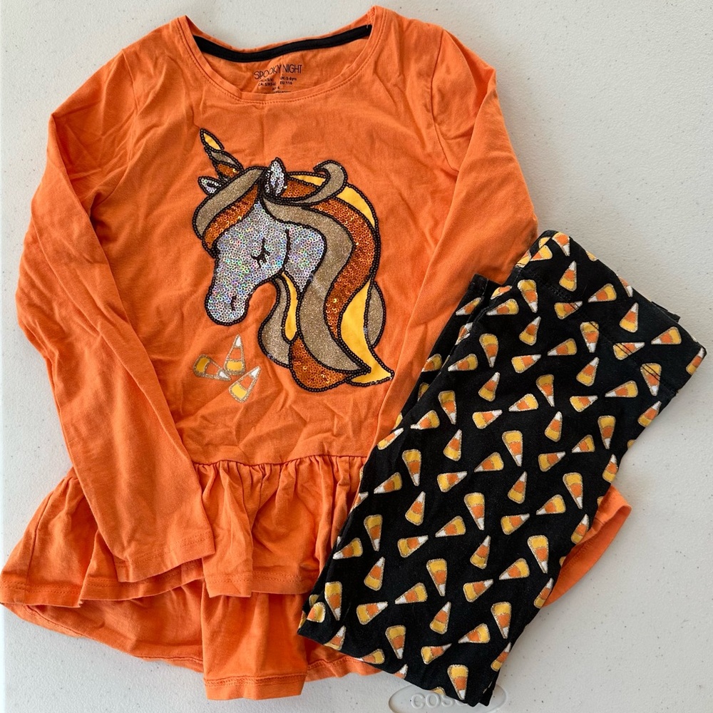 Halloween Unicorn Kids Matching Set